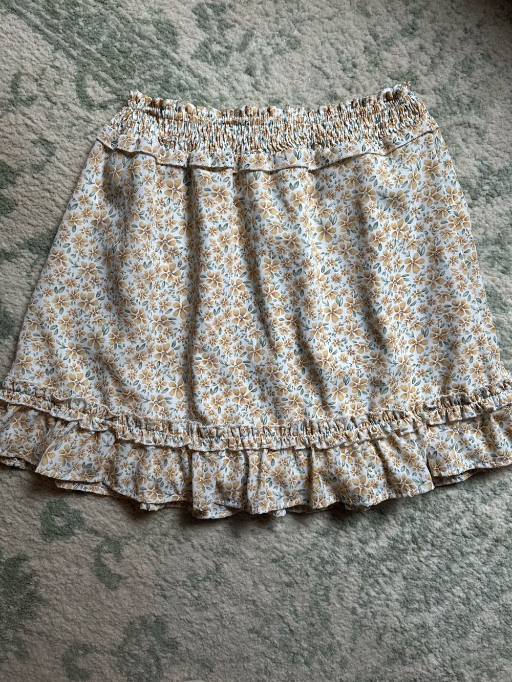 Cottagecore Floral Ruffle Skirt - Picture 4 of 7